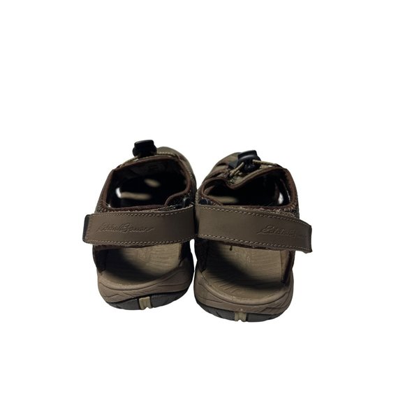Eddie Bauer Blakely Brown Leather Fisherman Sandals Size 8M - Picture 3 of 12
